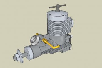 Modelářský motor MVVS 2,5 cm3
